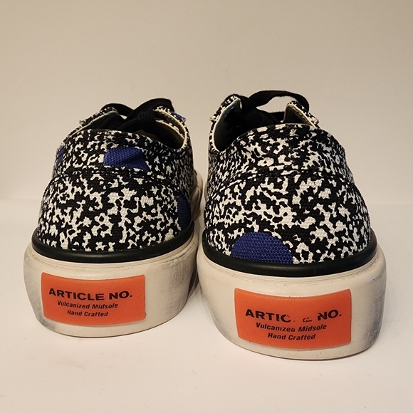 ARTICLE NO. 1007 Lo Top Vulcanized Sneaker In Blue/White/Black Size 8 - Picture 8 of 8